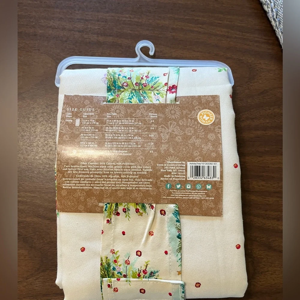 The Pioneer Woman Holiday Tree Tablecloth - Picture 2 of 3